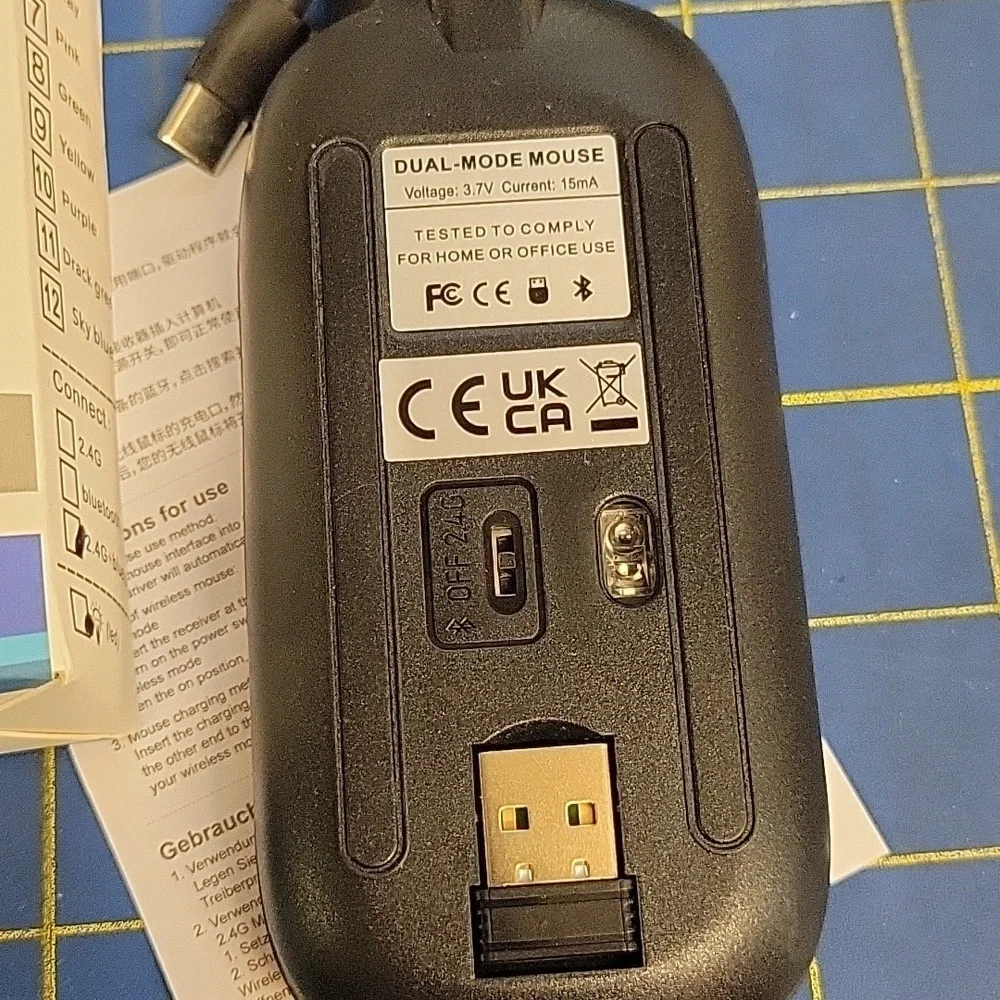 Bluetooth + 2.4G Dual Mode Wireless Black Mouse